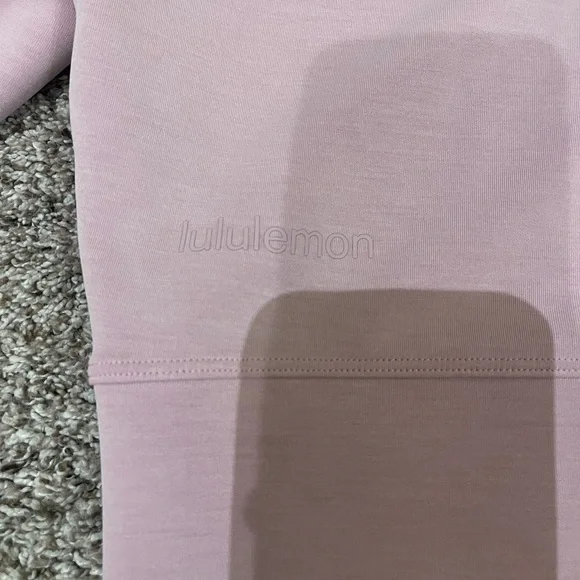 Lululemon Softstreme Perfectly Oversized Cropped Crew Pink Peony Size 10 - Picture 7 of 8